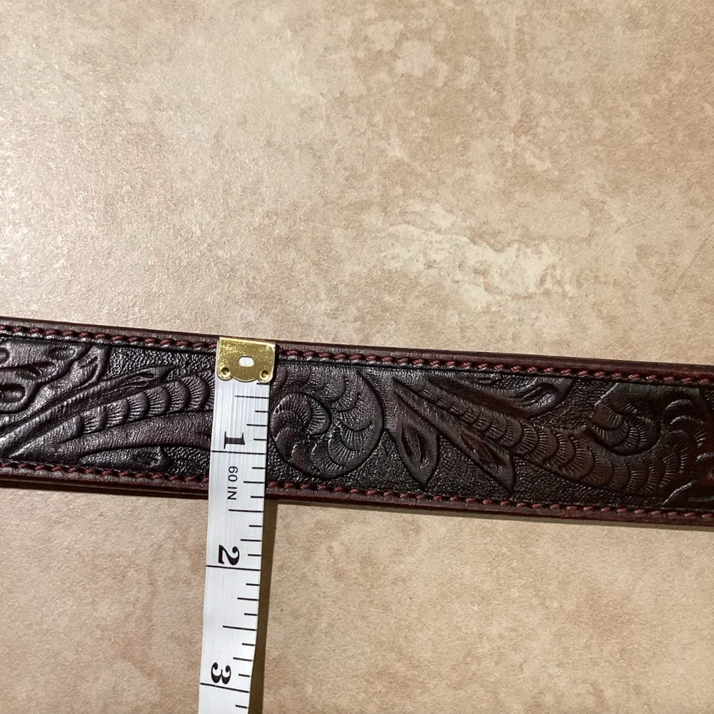 Brown Genuine Full Grain Leather Men’s Belt Size 34